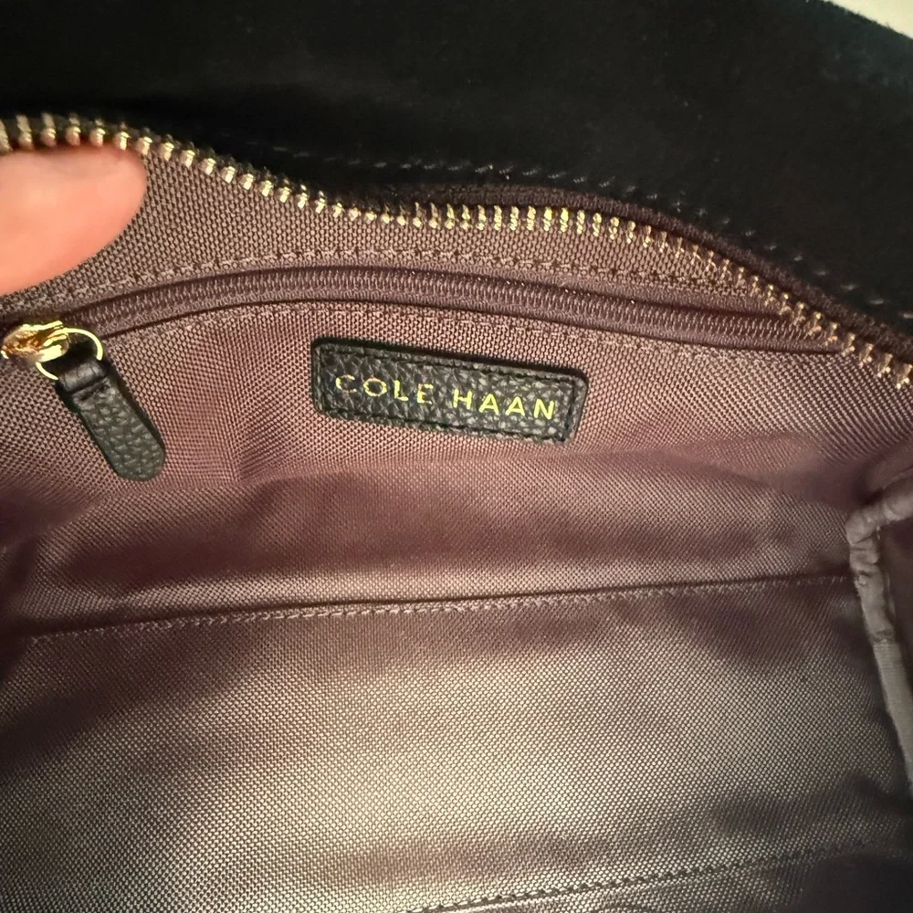 Cole Haan Leopard hair calf  leather satchel New
